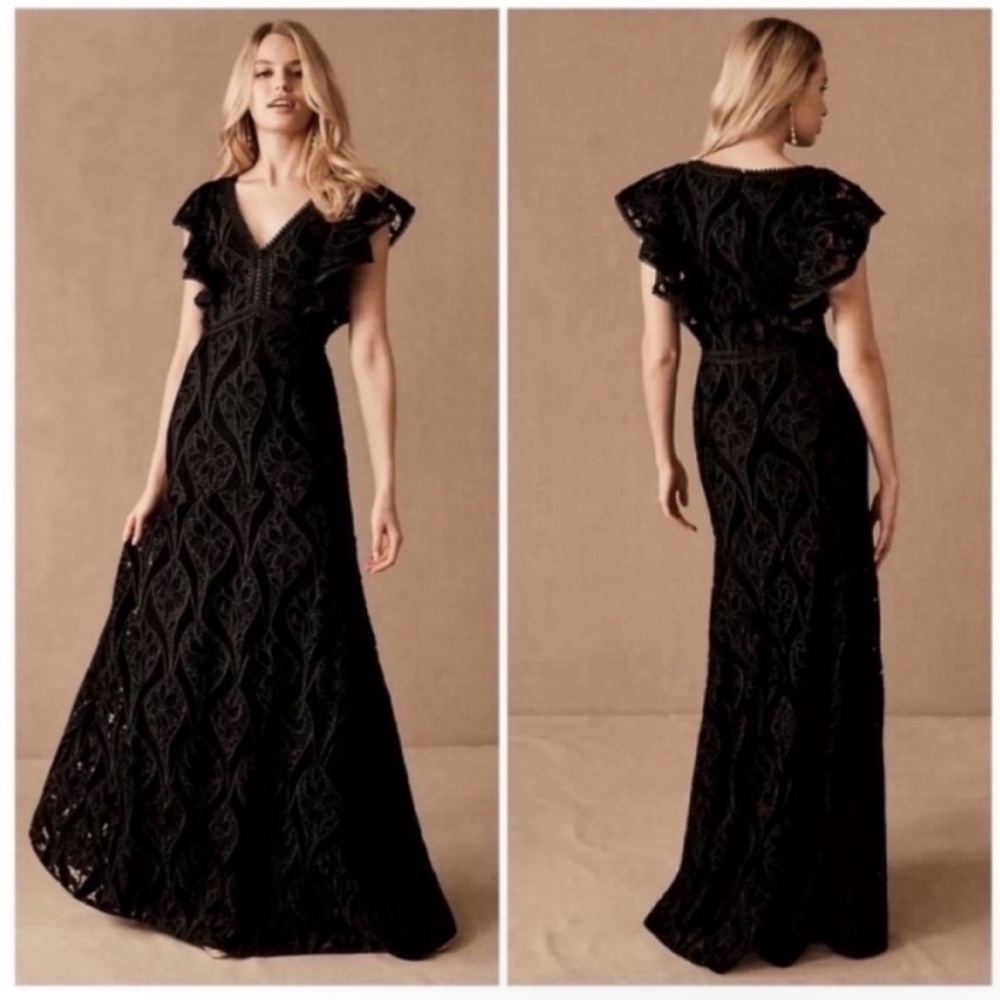 Monique Lhuillier Hilaire Velvet Dress